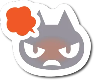 😡 kucing, marah, kartun, stiker, emoticon, kemarahan telegram sticker