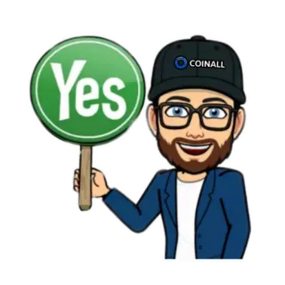 👍 Yes sí, acuerdo, positivo, aprobación, bitmoji, verde, señal whatsapp sticker