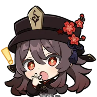 🎭 Hu Tao Genshin Impact Anime, Videospiel, Genshin Impact, Charakter, Hu Tao, Chibi whatsapp sticker