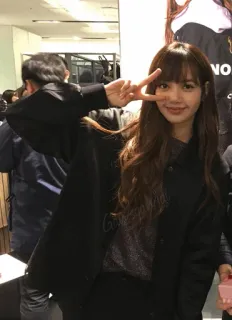 🌱 Lisa K-Pop, Idol, Sängerin, Frau, Blackpink, Frieden telegram sticker