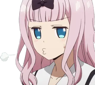 😗 Chika Fujiwara Kaguya-sama: Love Is War Anime, Chika, Kawaii, Fofo, Meme, Expressão whatsapp sticker