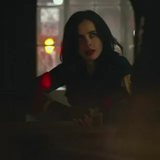 🥀 Jessica Jones Jessica Jones, Marvel, supereroe, Krysten Ritter, donna, Netflix, televisione telegram sticker