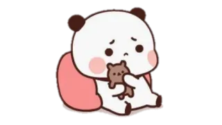 🍩 Panda, süß, Bär, traurig, Teddybär telegram sticker