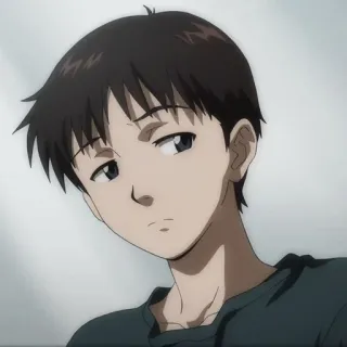 😕 Shinji Ikari Neon Genesis Evangelion Anime, Personaje, Shinji, Evangelion, Neon Genesis Evangelion telegram sticker