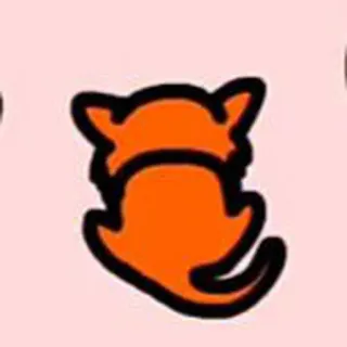 ✨ cat, orange, animal, cartoon whatsapp sticker