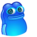 🤷 Blue Jelly Blob whatsapp sticker