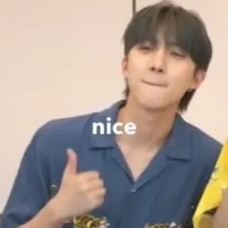 👍 nice Pulgar arriba, Positivo, Amistoso, Hombre, Aprobación telegram sticker