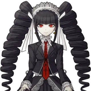 🃏 Celestia Ludenberg Danganronpa Anime, Celestia Ludenberg, Danganronpa, Gótico, Lolita telegram sticker