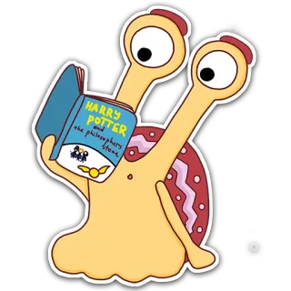 📚 Harry Potter and the Philosopher's Stone HARRY POTTER and the philosopher's STONE caracol, leitura, livro, harry potter, magia, fantasia, literatura telegram sticker