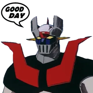 ☀️ GOOD DAY робот, аниме, мультфильм, приветствие whatsapp sticker