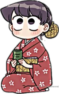 ☺️ Anime, Kimono, Kawaii, Schattig, Traditioneel, Japans whatsapp sticker