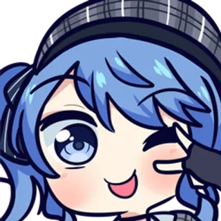 😉 Anime, Desenho animado, Personagem, Fofo, Ilustração, Adesivo telegram sticker