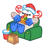 😀 Рождество, Зима, Мультфильм, Праздник, Праздничный, Персонаж telegram sticker