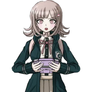🎮 Chiaki Nanami Danganronpa anime, game, girl, cute, character telegram sticker