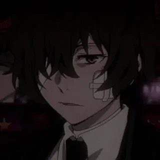 🖤 Osamu Dazai Bungo Stray Dogs Anime, Bungo Stray Dogs, Dazai, Osamu Dazai, Postać, Bandaże telegram sticker