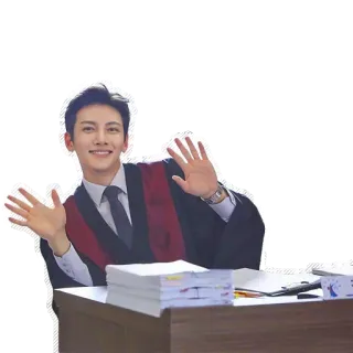 👋 juiz, advogado, tribunal, escritório, retrato, homem whatsapp sticker
