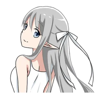 🙃 アニメ, 女の子, ステッカー, かわいい, マンガ telegram sticker