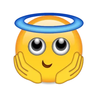 😇 Emoji, Anjo, Halo, Fofo, Inocente telegram sticker