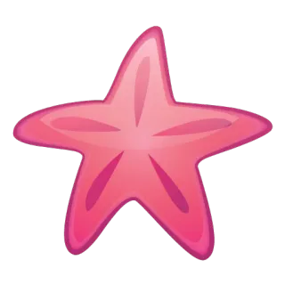 🌟 starfish, pink, sea creature, ocean, animal, nature telegram sticker