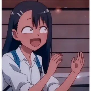 🙂 Nagatoro Don't Toy with Me, Miss Nagatoro Anime, Cartoon, Manga, Nagatoro telegram sticker