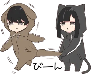 🏃‍♂️ びーん Anime, Chibi, Chó, Mèo, Động vật, Dễ thương telegram sticker