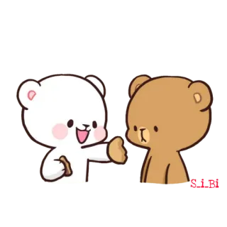 😛 orsi, carino, animazione, latte, moka telegram sticker
