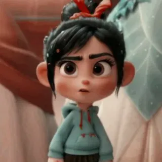 ✨ Vanellope von Schweetz Wreck-It Ralph vanellope, ralph la casse, disney, animé, dessin animé, personnage telegram sticker
