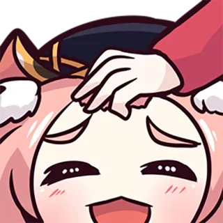 😌 อนิเมะ, น่ารัก, ตบเบาๆ, ลูบหัว, การ์ตูน, ภาพประกอบ telegram sticker