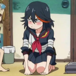 😤 Ryuko Matoi Kill la Kill Anime, Kill la Kill, Ryuko Matoi, Kartun whatsapp sticker