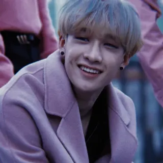 🀄️ Bang Chan Bang Chan, Stray Kids, K-Pop, senyum, idola, musisi telegram sticker