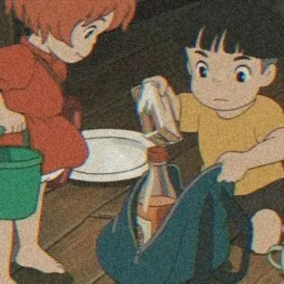 🧃 anime, children, cartoon, lunch whatsapp sticker