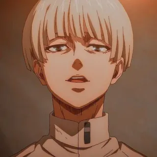 ⚜ Yelena Attack on Titan Anime, Porträt, Yelena, Attack on Titan, Cartoon telegram sticker