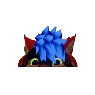 👀 猫, 偷看, 眼睛, 卡通, 动漫, 可爱 telegram sticker