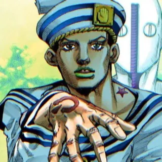 🛀 Josuke Higashikata JoJo's Bizarre Adventure 애니, 만화, 죠죠, 히가시카타 죠스케, 죠죠리온, 캐릭터 telegram sticker