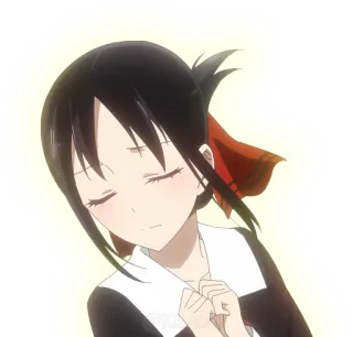 😣 Kaguya Shinomiya Kaguya-sama: Love Is War Аниме, Kaguya-sama: Love Is War, Кагуя Синомия, мило, аниме девушка telegram sticker