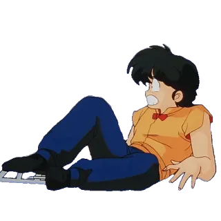 ⛸ Ranma Saotome Ranma ½ Anime, Artes marciales, Dibujos animados, Comedia, Ranma whatsapp sticker
