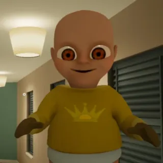 😄 O bebê de amarelo, Bebê, Amarelo, Video game, Terror telegram sticker