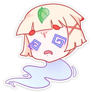 😲 Cartone animato, Adesivo, Carino, Fantasy, Spirito, Personaggio whatsapp sticker