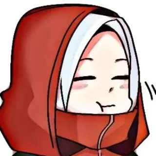 🌺 Chibi, Cartone animato, Carino, Cappuccetto Rosso, Anime, Manga whatsapp sticker