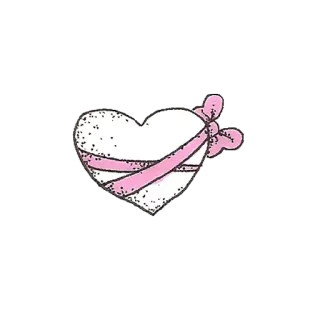 🎀 сердце, любовь, лента, наклейка, валентинка telegram sticker