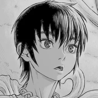 ➿ Casca Berserk Manga, Anime, Fantasy, Krijger, Vrouwelijk telegram sticker