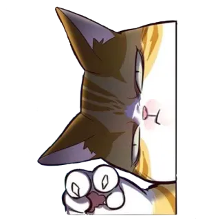😑 kucing, stiker, binatang telegram sticker
