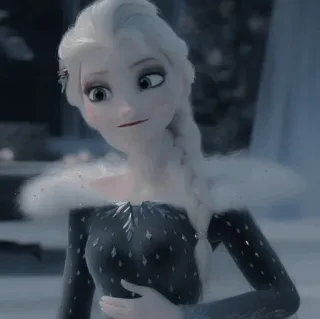🌨 Elsa Frozen Elsa, La Reine des Neiges, Disney, Dessin animé, Animation, Reine des glaces telegram sticker