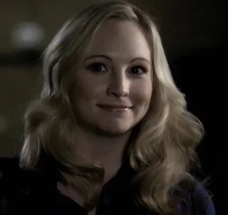 🙂 Caroline The Vampire Diaries loira, vampiro, mulher, retrato telegram sticker