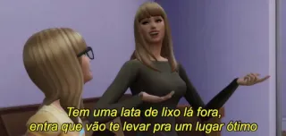 😀 Tem uma lata de lixo lá fora,
entra que vão te levar pra um lugar ótimo sims, śmieszne, meme telegram sticker
