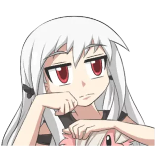😒 anime, character, cute, sticker telegram sticker