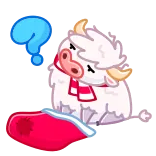 Santa Moo telegram stickers