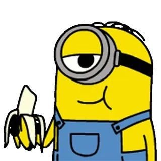 🍋 Minion Minion, Banane, Cartoon, Sticker telegram sticker