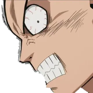 😡 Аниме, Злой, Выражение, Лицо, Расстроенный telegram sticker