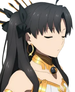 😶 Ishtar anime, personaje, Ishtar, mujer, pelo negro telegram sticker